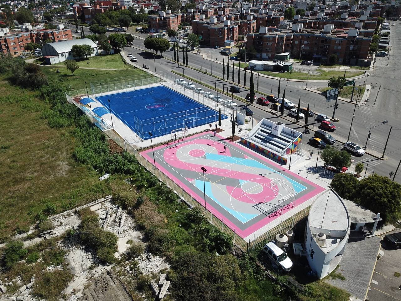 Cancha de usos múltiples de la unidad habitacional San Jorge