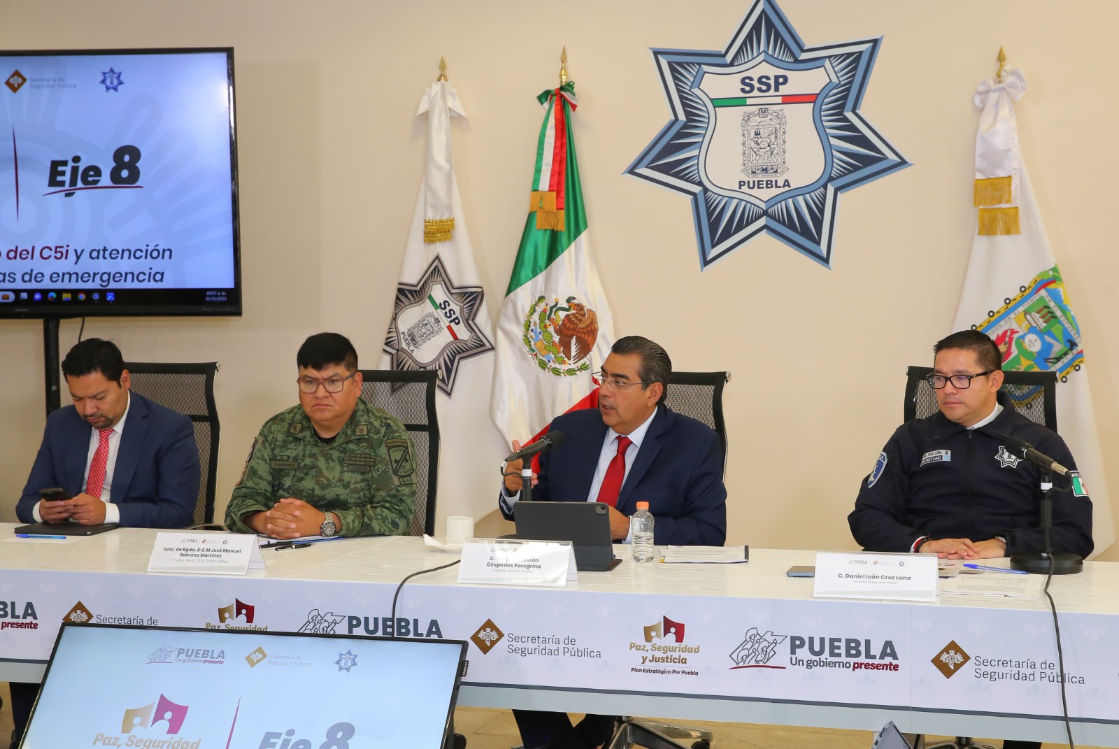 El Gobierno de Puebla Sergio Salomón anuncia una inversión de 300 MDP en el Plan Centinela para fortalecer la seguridad con tecnología de vanguardia en Arcos de Seguridad y combatir la delincuencia