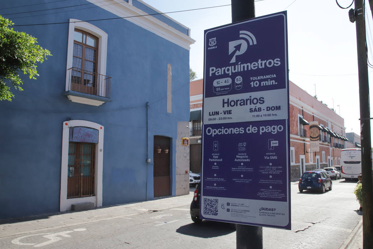 En los próximos días, el Ayuntamiento de Puebla presentará la propuesta de modificación del cobro de los parquímetros del Centro Histórico al Congreso del Estado