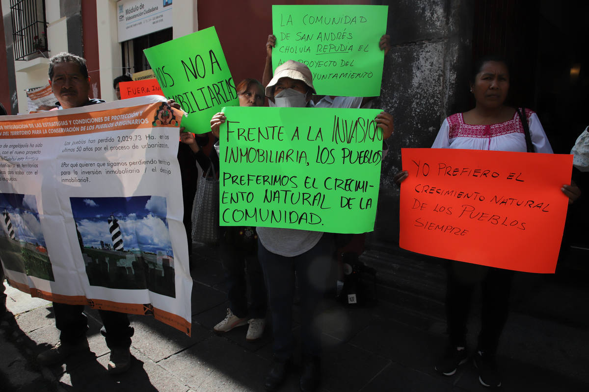 Pueblos de San Andrés piden detener expropiación de tierras que pretende Tlatehui