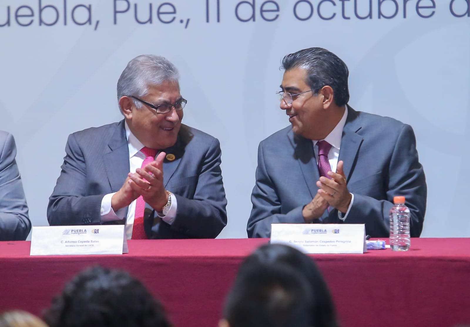 Sergio Salomón encabezó la entrega de 764 nombramientos definitivos