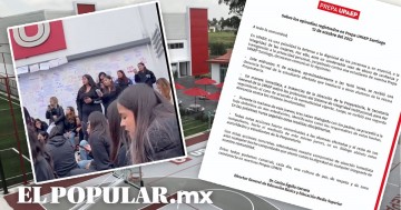 Alumnas de prepa UPAEP se manifiestan contra compañero por violencia digital