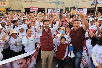 Caminata por la cuarta transformación: Rodrigo Abdala inspira con un mensaje de fortaleza