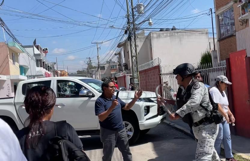 Guardia Nacional y CFE golpean a los antorchistas