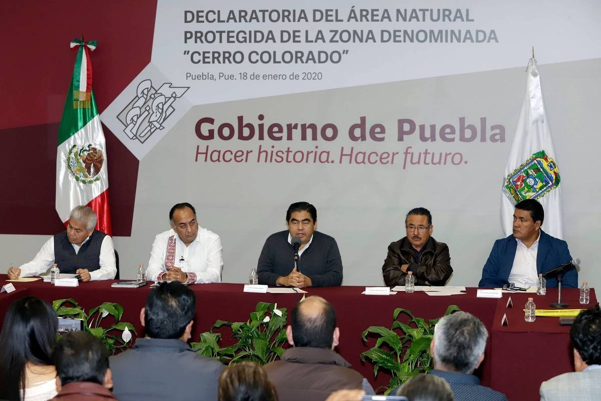 Declaratoria del área natural protegida de la zona de "cerro colorado"