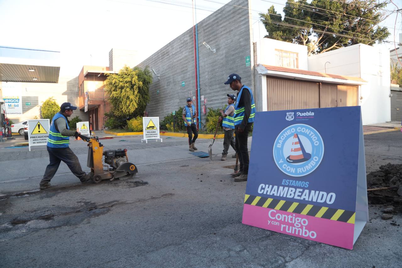 Sexta etapa del programa de bacheo