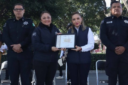 Cholula fortalece su fuerza policial con 23 nuevos agentes