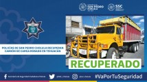 San Pedro Cholula: Recuperan camión robado gracias a patrullajes de la SSC