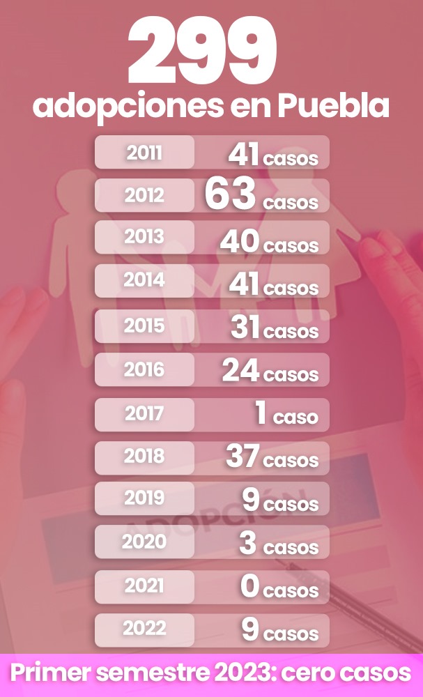 299 adopciones en Puebla