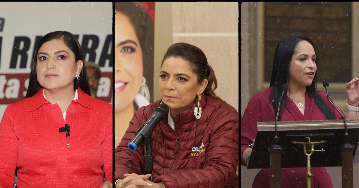 Claudia Rivera, Olivia Salomón y Lizeth Sánchez