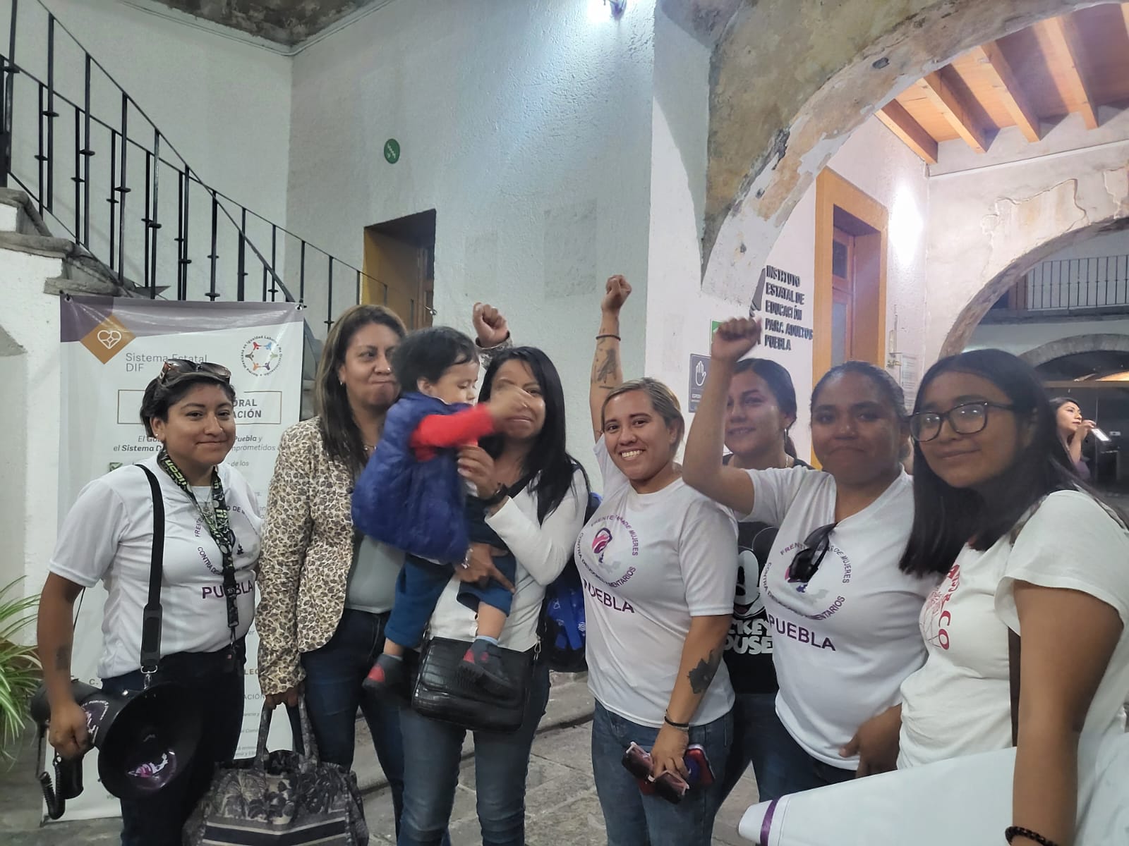 Con el apoyo de Frente de Mujeres, Tamara volvió a tener a su hija entre sus brazos