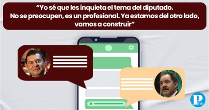 Armenta y Nacho Mier se han mensajeado: vamos en unidad, asegura el senador