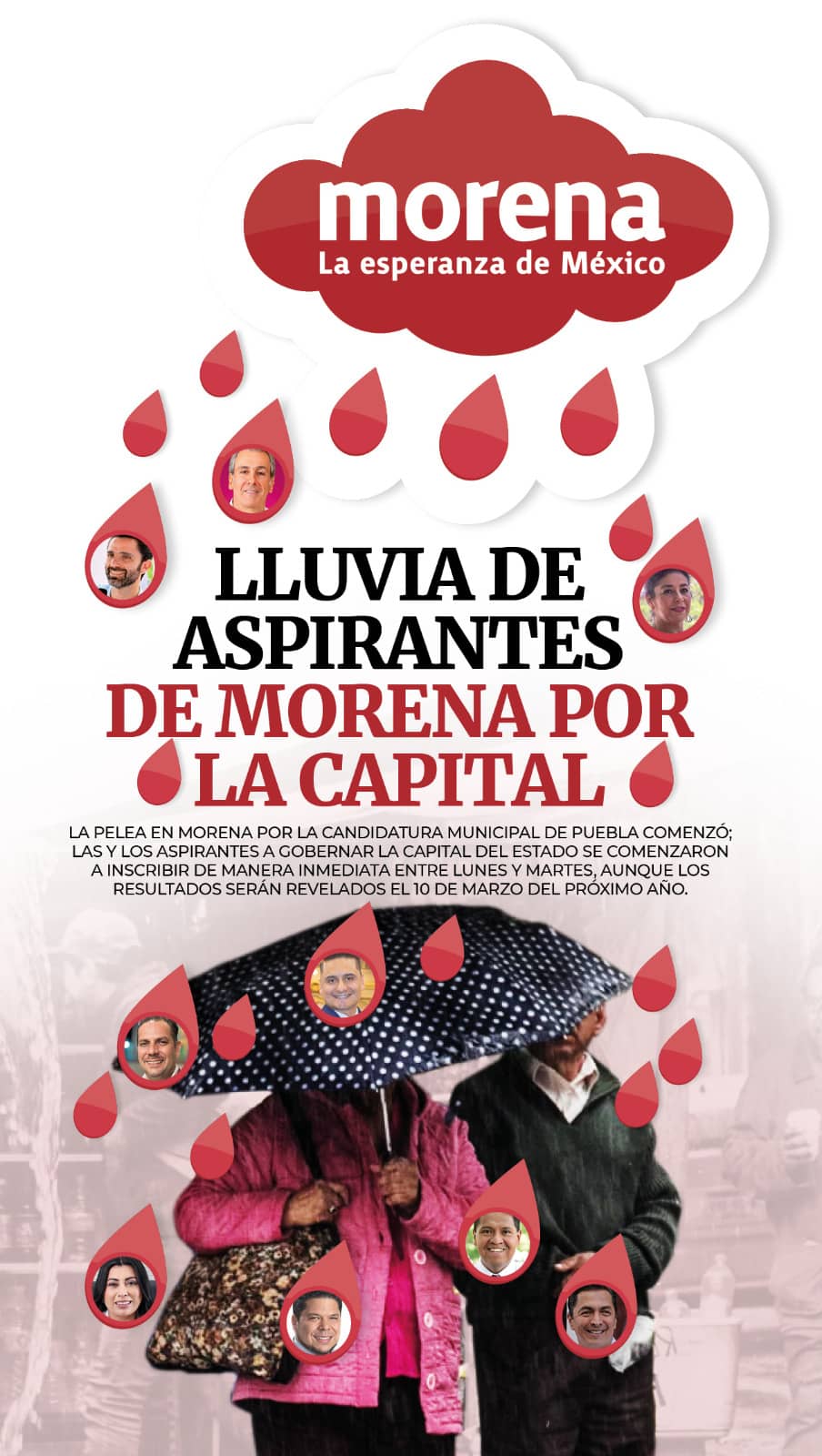 Lluvia de aspirantes de Morena por la capital poblana