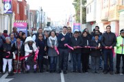 Eduardo Rivera Pérez celebra rehabilitación de vialidad en granjas de Puebla