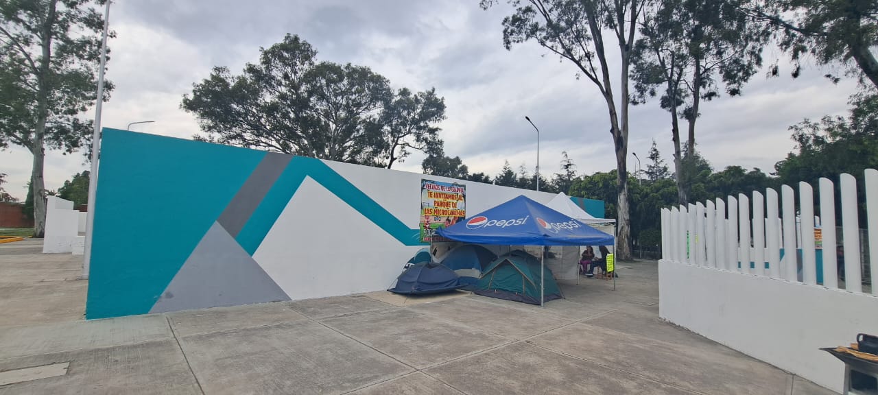 Comisión Federal de Electricidad (CFE) cortó el servicio de electricidad en la unidad deportiva Las Microcanchas de la tercera sección de San Ramón