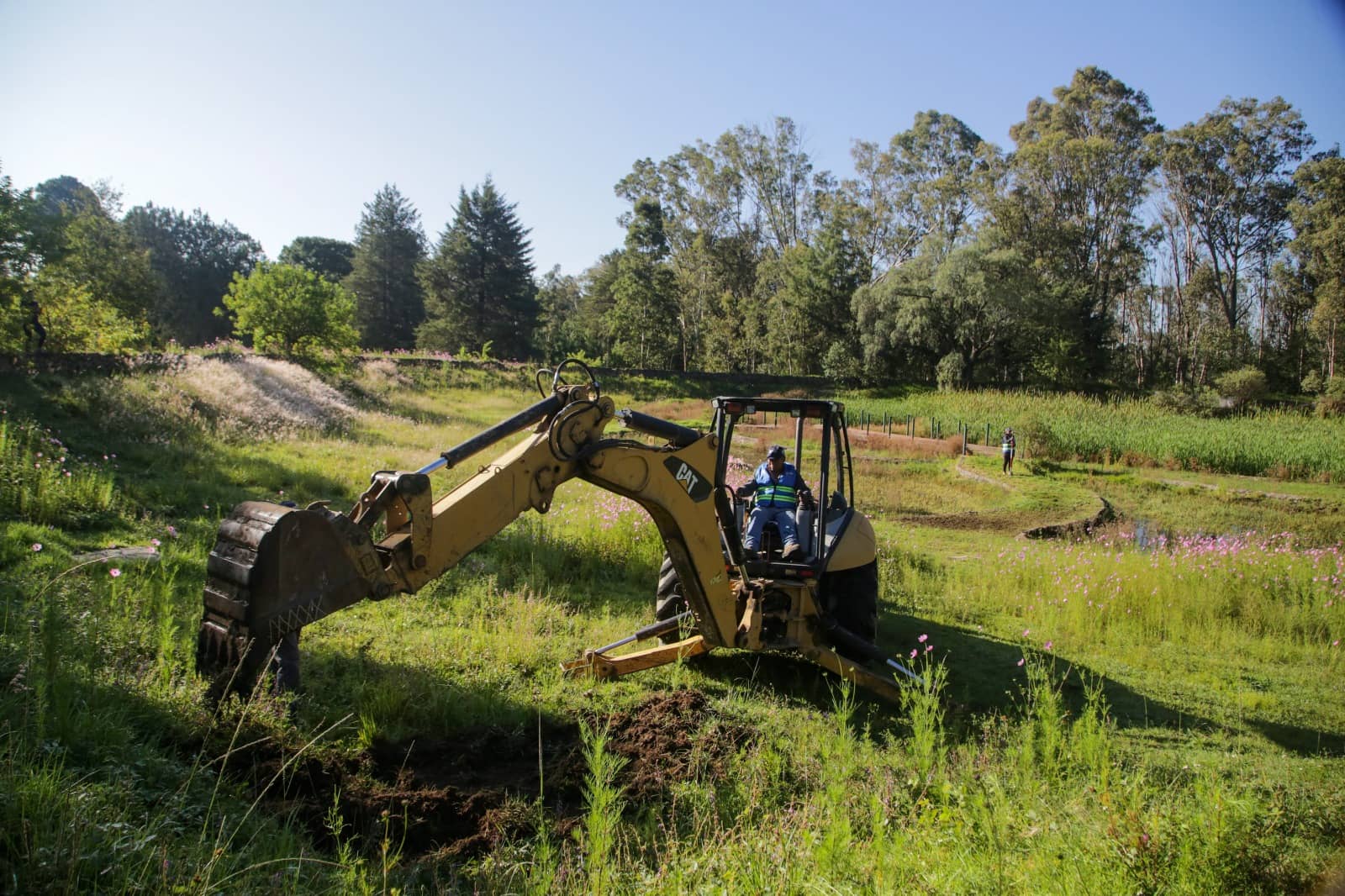 Obras en el Parque del Ajolote