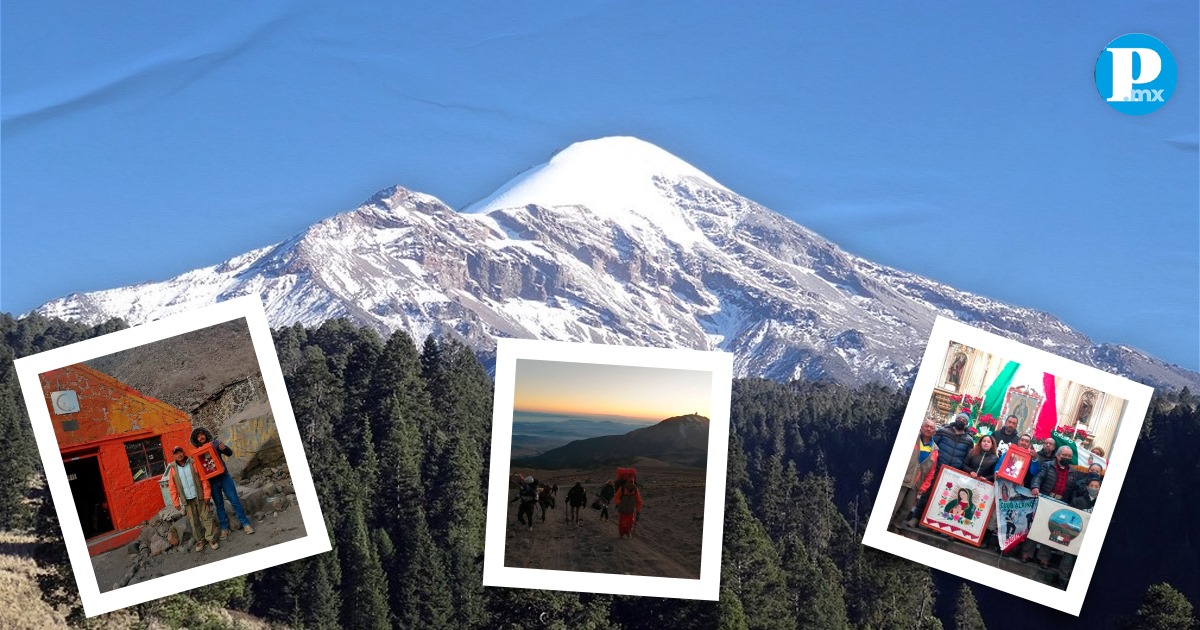 ​​​​​​​Peregrinación de la rosa de plata, tradición guadalupana en el Pico de Orizaba