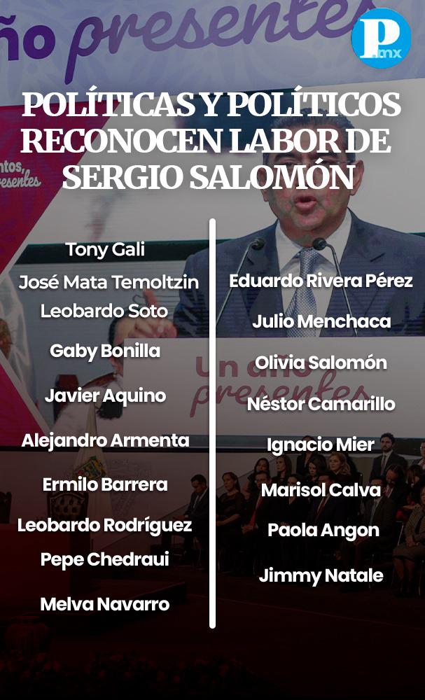 Políticos que reconocen el labor de Sergio Salomón