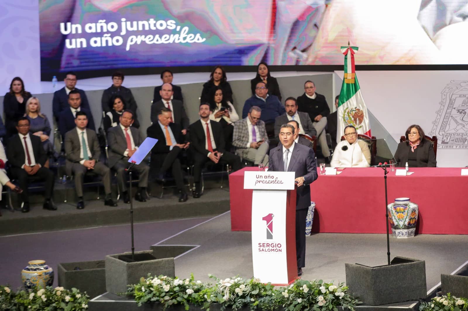 Sergio Salomón primer informe de gobierno