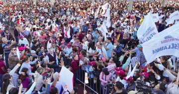 Claudia Sheinbaum con militantes en las alcaldías Cuajimalpa e Iztacalco de la Ciudad de México