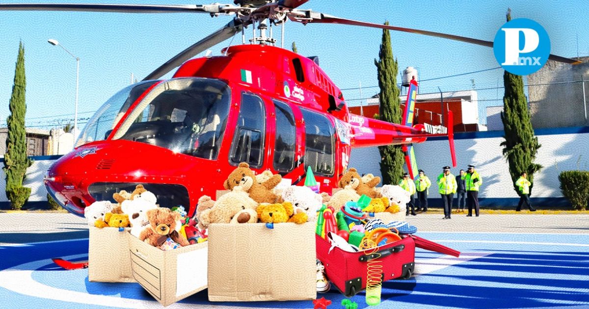 Helicóptero del ayuntamiento de Puebla aventará dulces en la pirámide de San Andrés Cholula