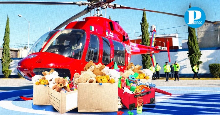 Helicóptero del ayuntamiento de Puebla aventará dulces en el Zócalo de Puebla