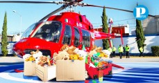 Helicóptero del ayuntamiento de Puebla aventará dulces en el Zócalo de Puebla