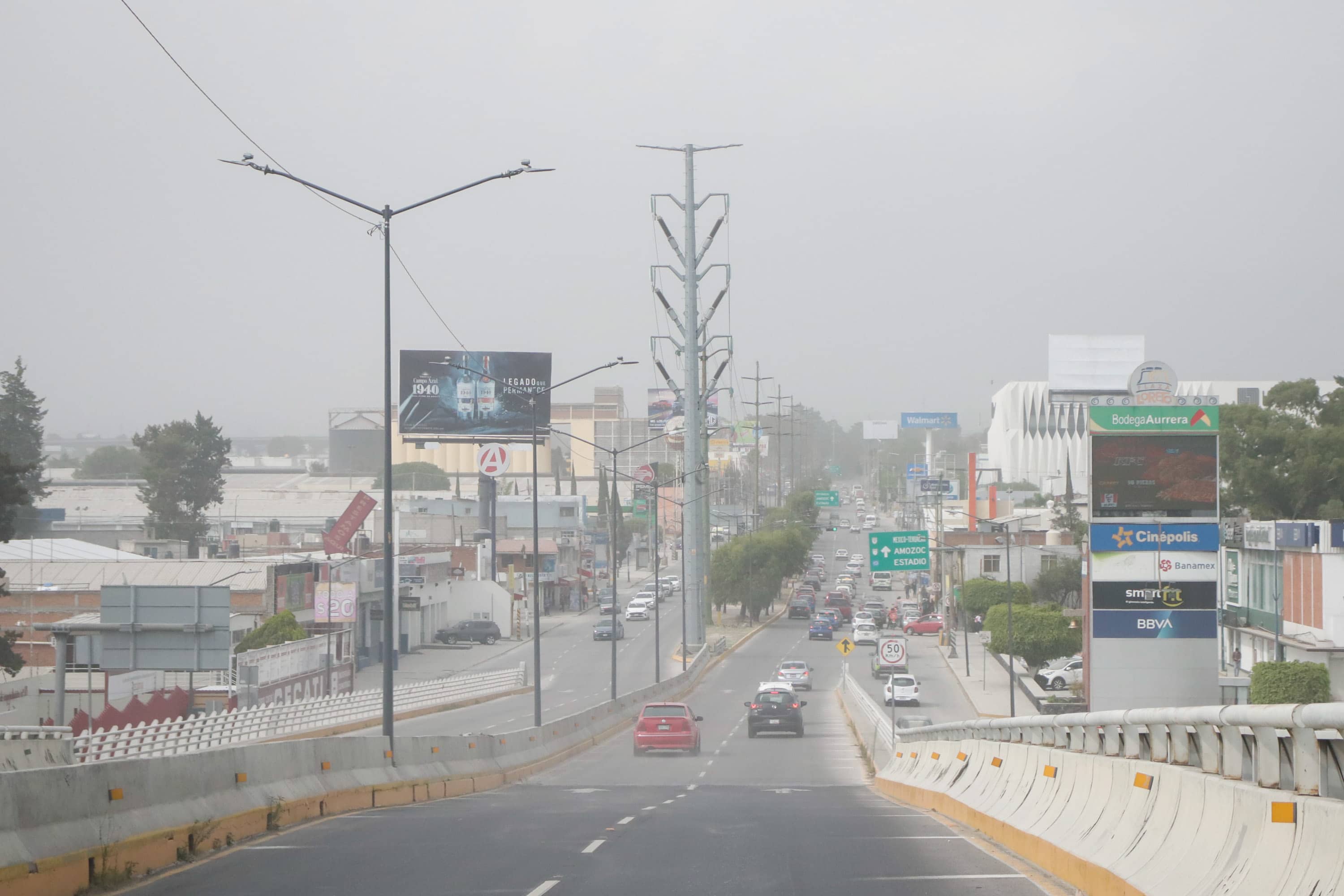 Caída de ceniza en Puebla