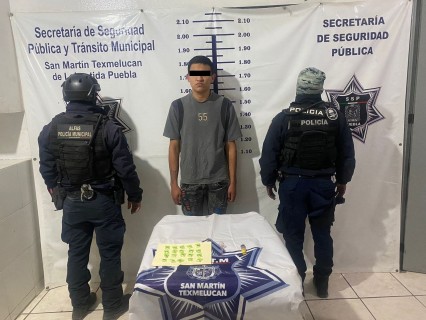 Texmelucan: Policía municipal actúa ante consumo de sustancias ilícitas