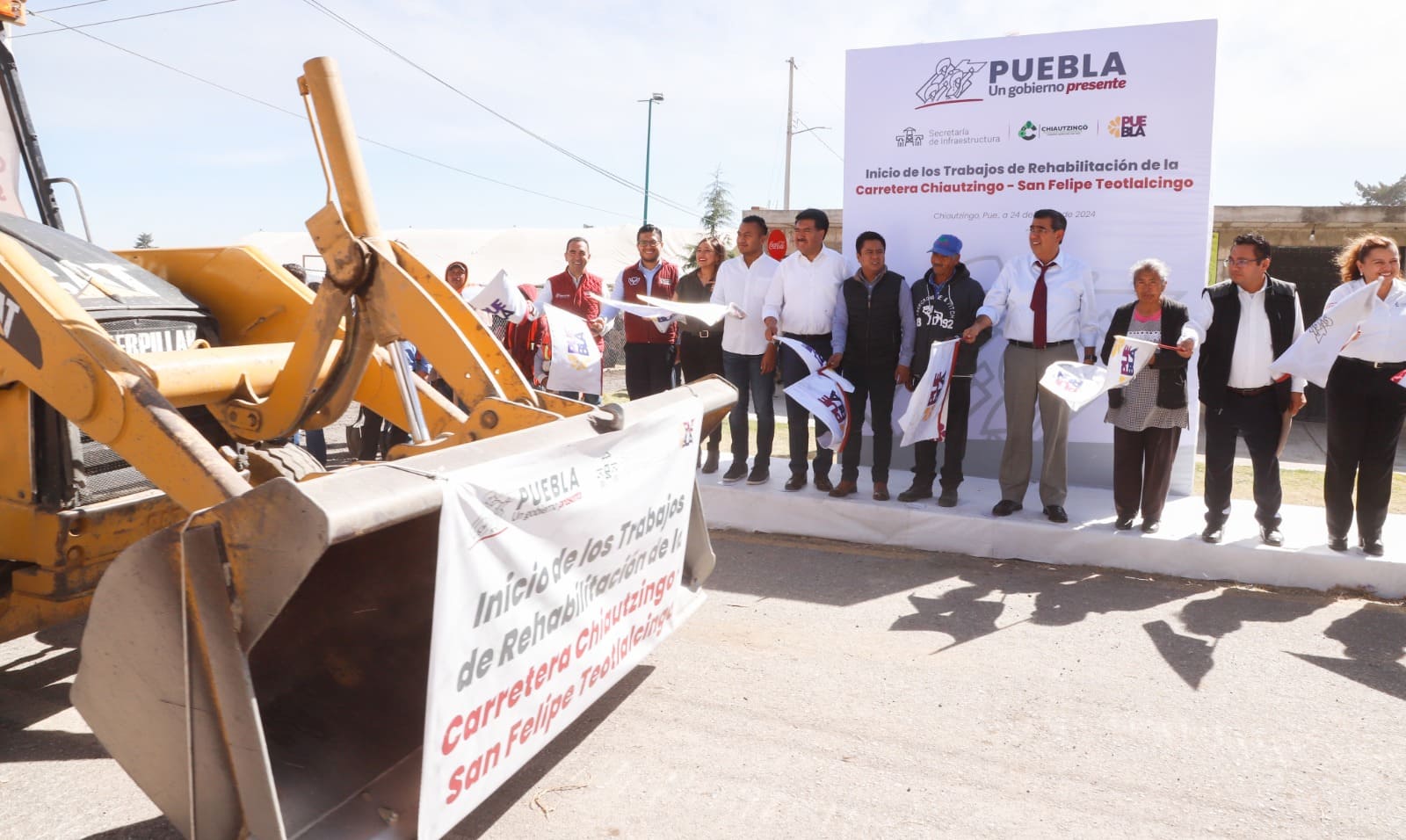  rehabilitación de la carretera Chiautzingo – San Felipe Teotlalcingo