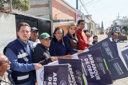Inversión de 2 millones de pesos: Pavimentación y mejoras en San Pedro Cholula