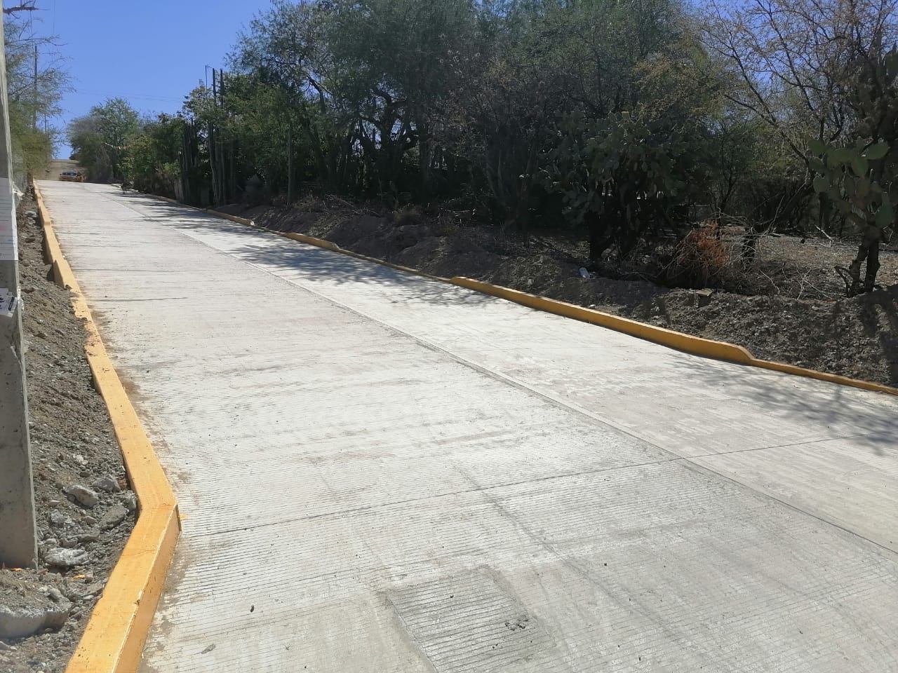 Pavimentación de calle en San Pedro gracias al Movimiento Antorchista