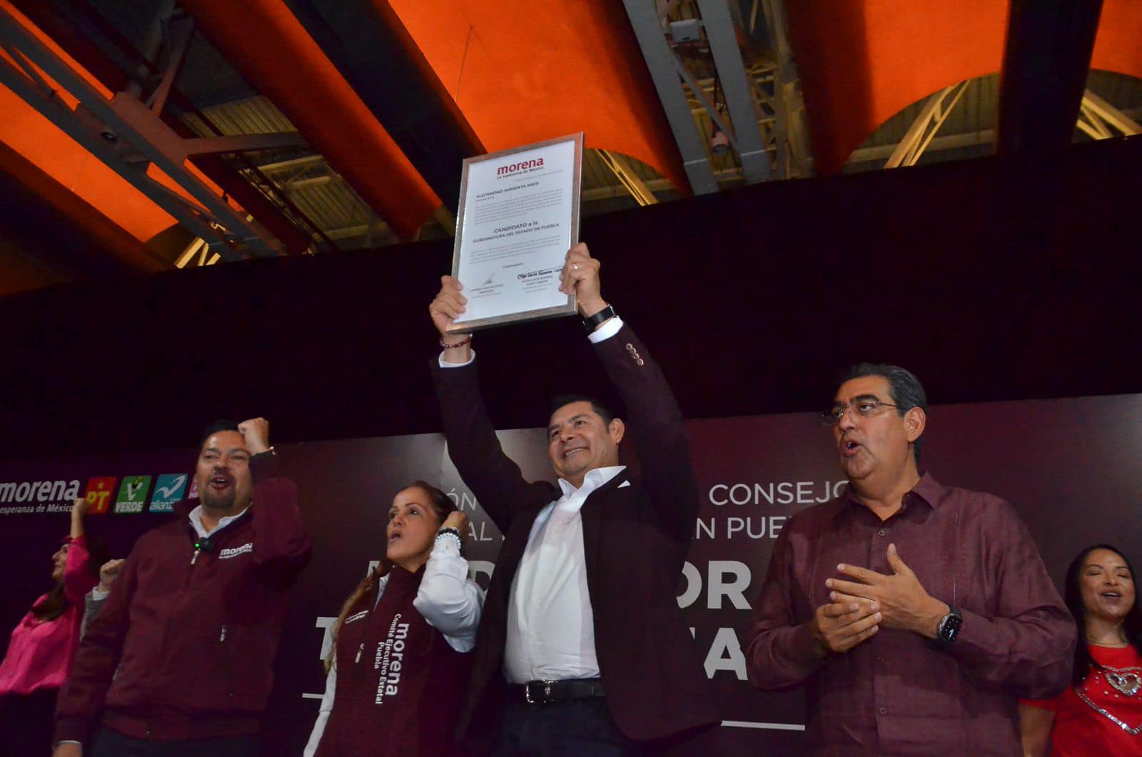 Rodrigo Abdala llama a la unidad en la ratificación de Alejandro Armenta como candidato en Puebla