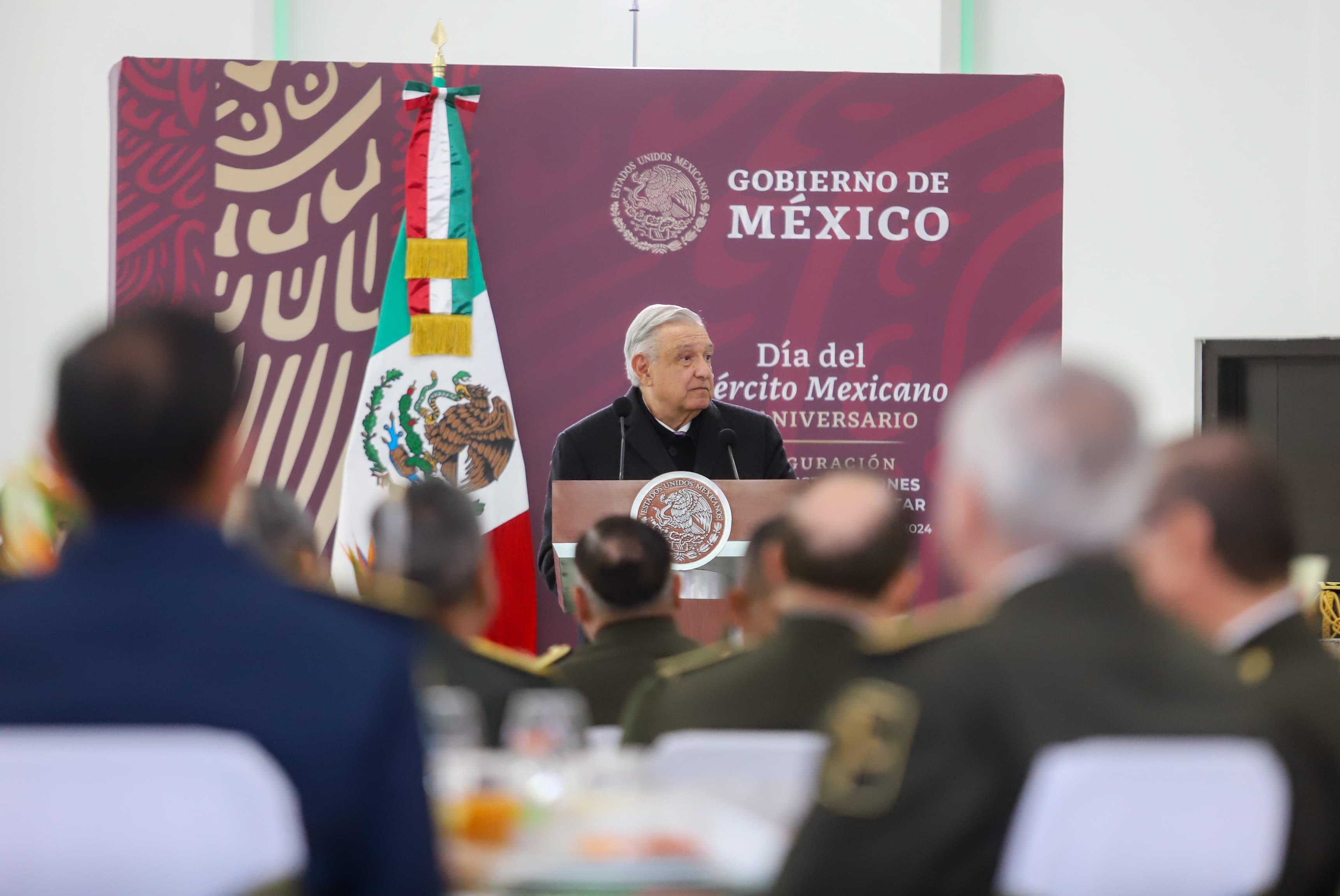 AMLO en la Ceremonia Conmemorativa por el 111 Aniversario de la Creación del Ejército 