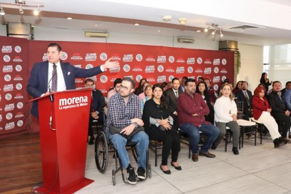 Armenta destaca políticas de inclusión para personas con discapacidad en rueda de prensa