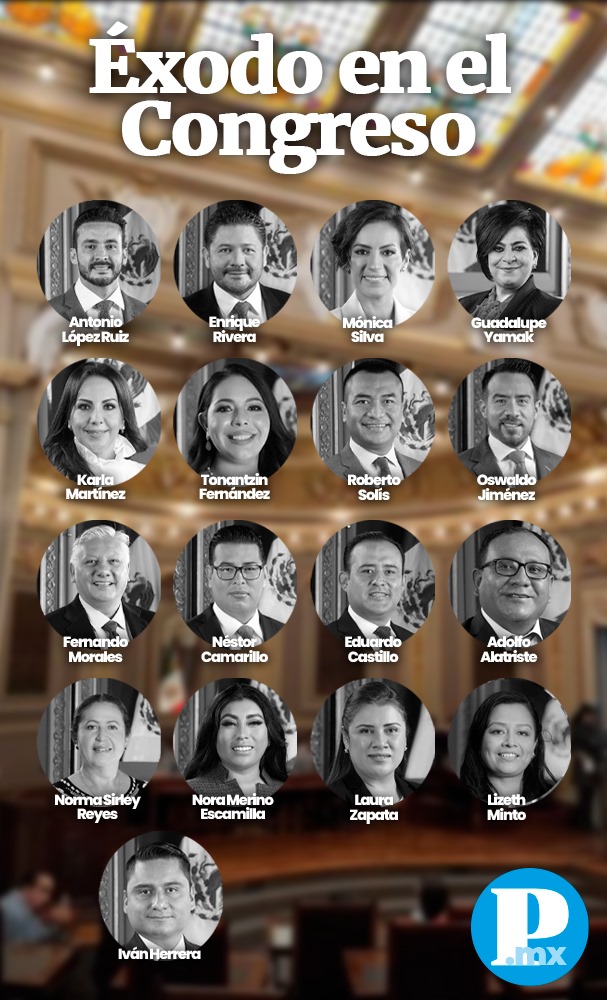 Lista diputados que solicitaron licencia Congreso de Puebla