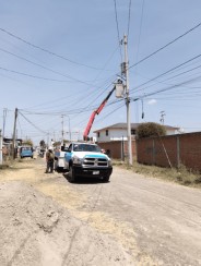 Movimiento Antorchista gestiona mejoras en alumbrado público para colonia Joyas del Sur