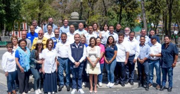 Mario Riestra en la celebración del 493 aniversario de la fundación de Puebla