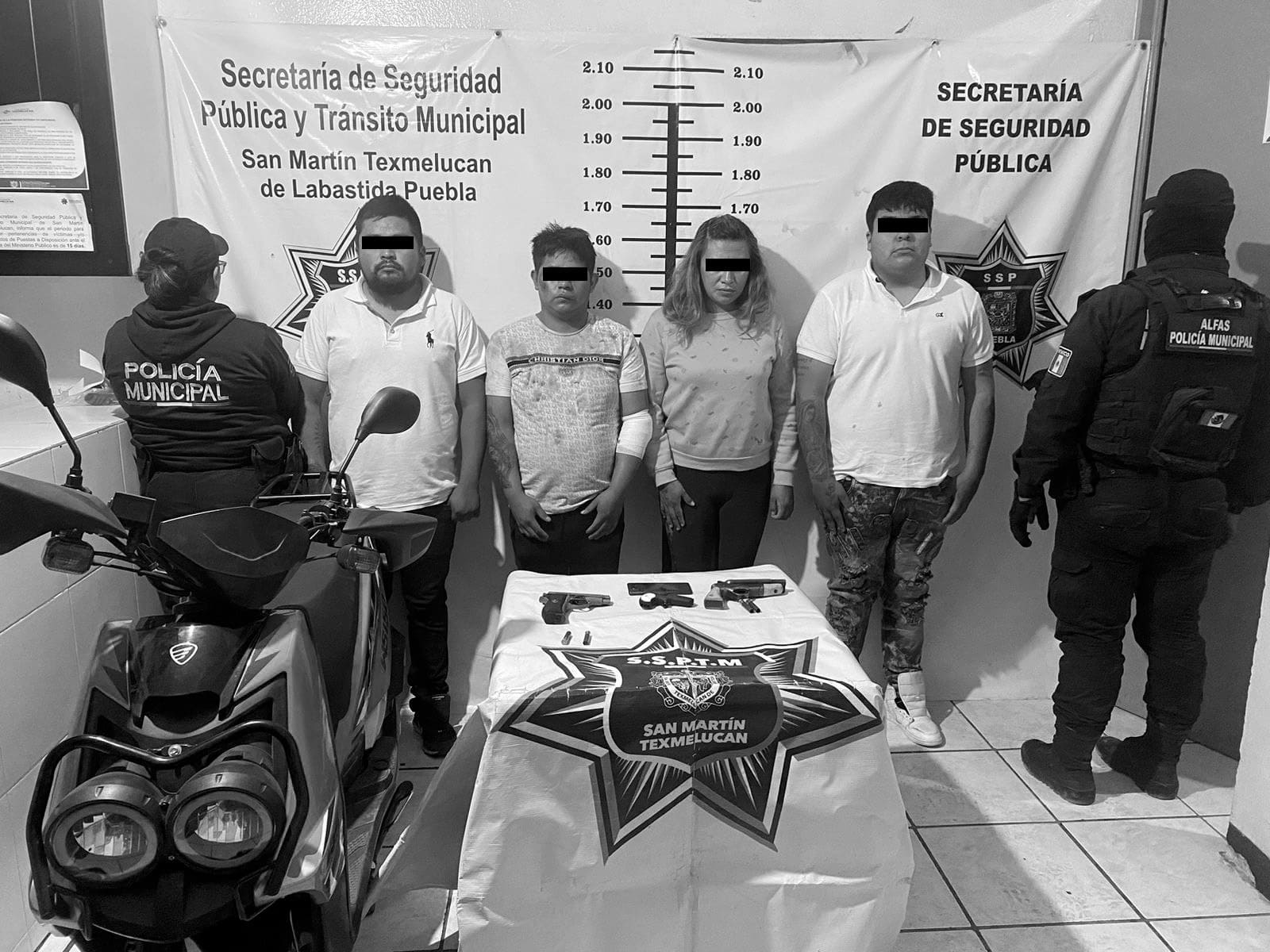SSP de San Martín Texmelucan desarticula banda delictiva