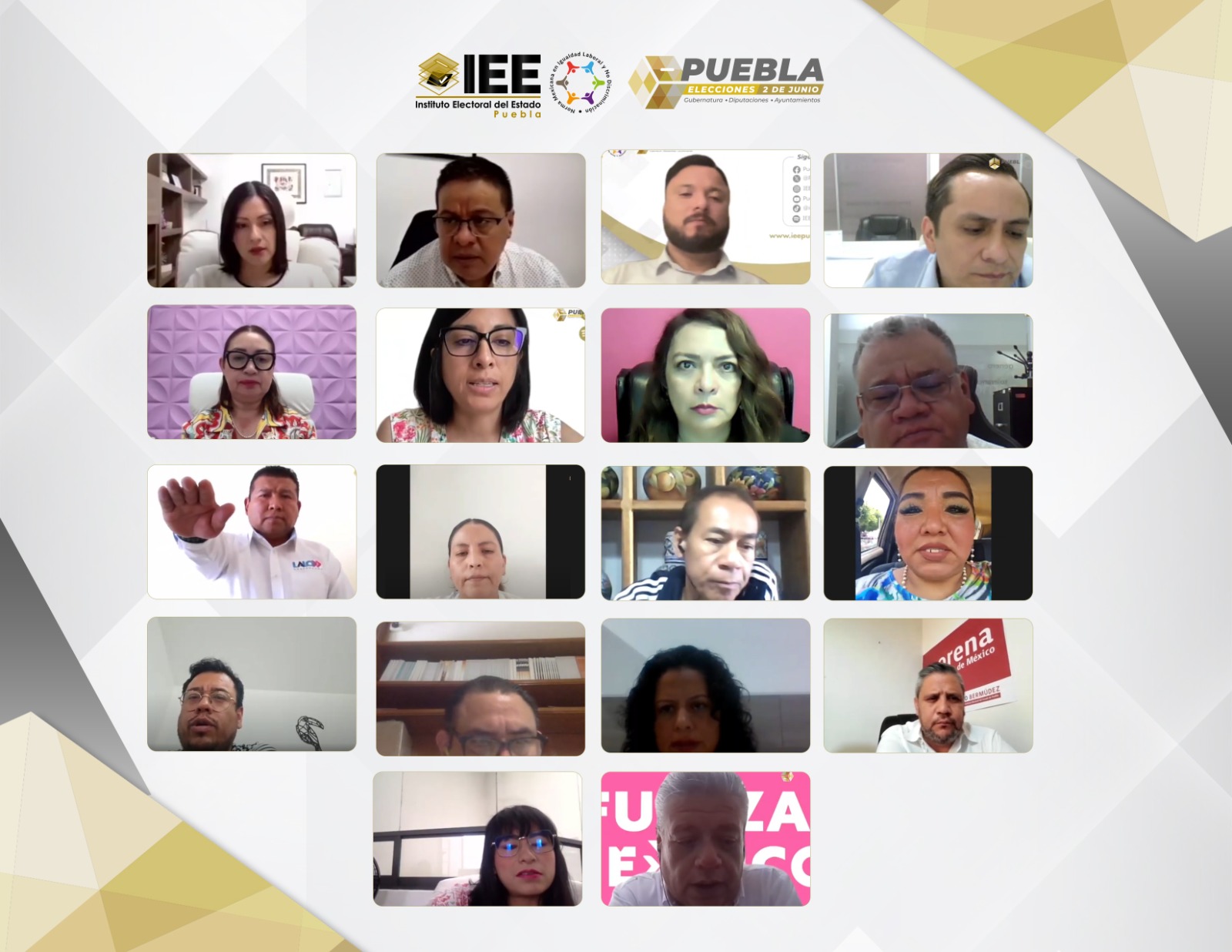 IEE de Puebla aprueba sustituciones de candidaturas y debates municipales