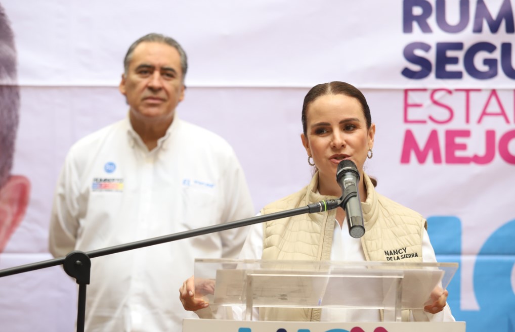 Nancy de la Sierra retó a Armenta a debate contra Lalo Rivera