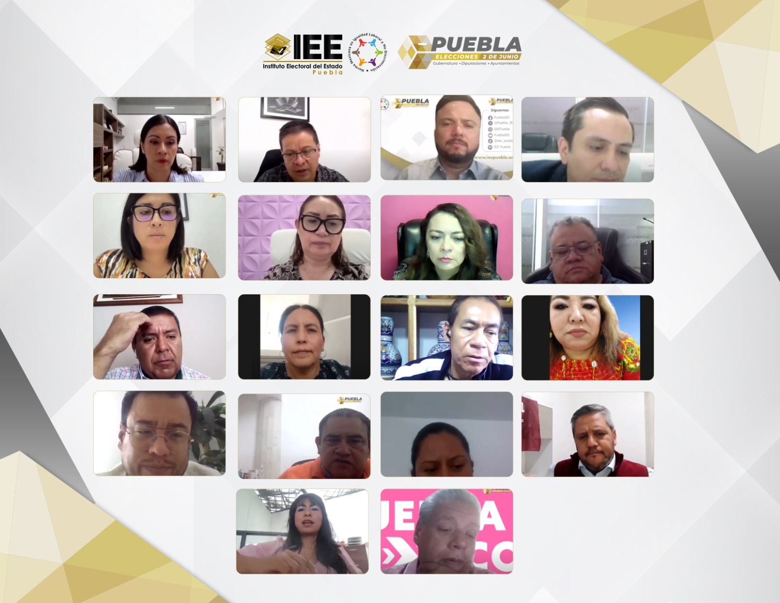 IEE aprueba sustituciones de candidaturas y organiza debates en Puebla