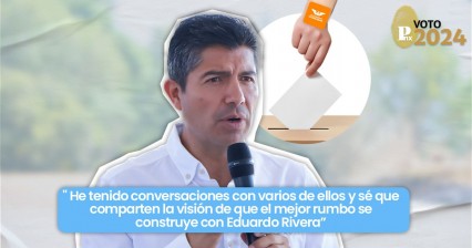 Eduardo Rivera pide a candidatos de MC que voten por él