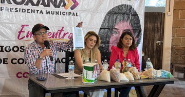 Vocería de Roxana Luna, denunció a Tonantzin Fernández por entrega de despensas con el objetivo de coaccionar el voto.