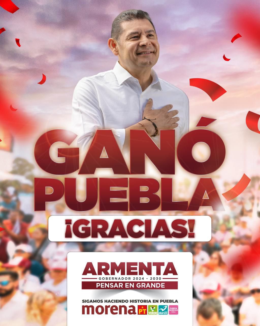 Alejandro Armenta, Gobernador electo a la gubernatura Puebla