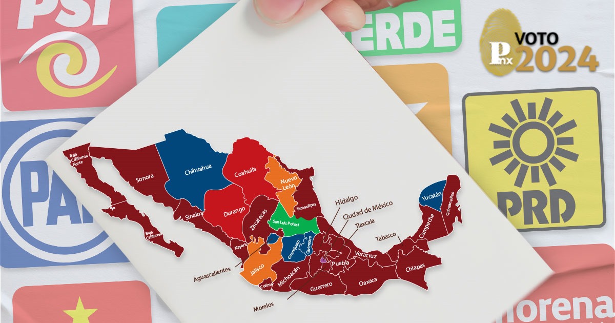 Nuevo Mapa Electoral Elecciones México 2024 2205