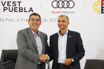 Puebla y Audi anuncian inversión de mil millones en electromovilidad