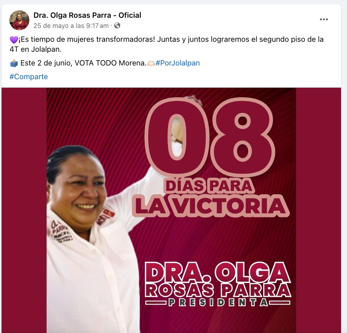 Olga Rosas, candidata que se registró como persona no binaria