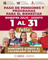 Reactivación de pagos de programas sociales en julio: Secretaría de Bienestar