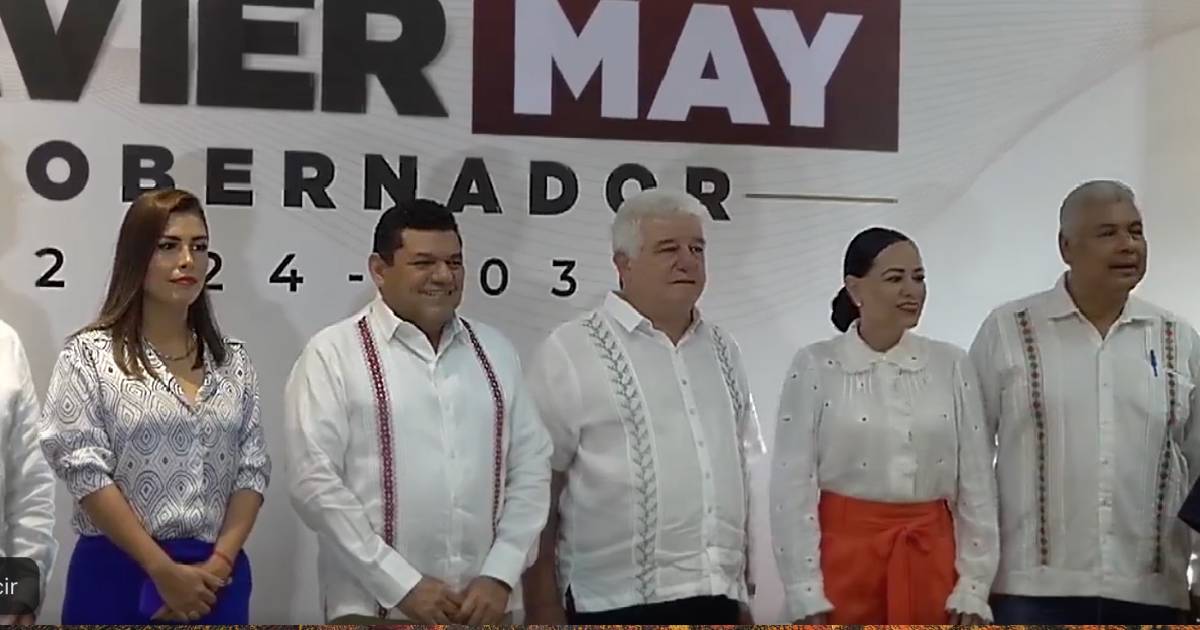 Presentación del gabinete de Javier May Rodríguez, gobernador electo de Tabasco.